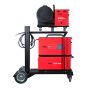 Сварочный полуавтомат Fubag XMIG 500T DW PULSE ( с подающим механизмом DRIVE XMIG DW PULSE, шланг пакетом 5м, горелка FB 550W 3m, блок жидкостного охлаждения Cool XMIG, тележка)