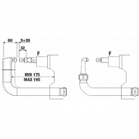 Прямое плечо TECNA 4882 для клещей 3323 (тип F)