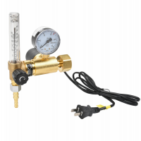 Регулятор для углекислого газа и аргона У 30/АР 40П 36V с ротаметром и встроенным подогревателем 36V KRASS