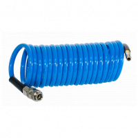 Шланг спиральный Fubag с фитингами рапид, полиуретан, 15бар, 8x12мм, 5м