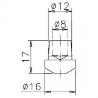 Электрод с водяным охлаждением TECNA 4729