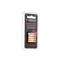 Наконечник сварочный прямой Al М6 d1,0 мм (MS) блистерная упаковка 5 шт Сварог