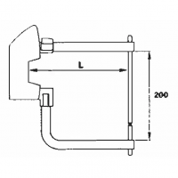 Комплект плеч TECNA 7506 250мм с электродами 10мм