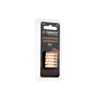 Наконечник сварочный прямой М6 d0,8мм (MS) блистерная упаковка 5 шт Сварог