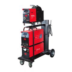 Сварочный полуавтомат Fubag XMIG 500T DW PULSE ( с подающим механизмом DRIVE XMIG DW PULSE, шланг пакетом 5м, горелка FB 550W 3m, блок жидкостного охлаждения Cool XMIG, тележка)